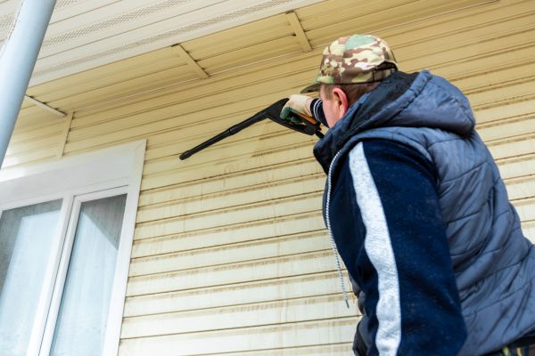 Vinyl Siding Pressure Cleaning in Granger